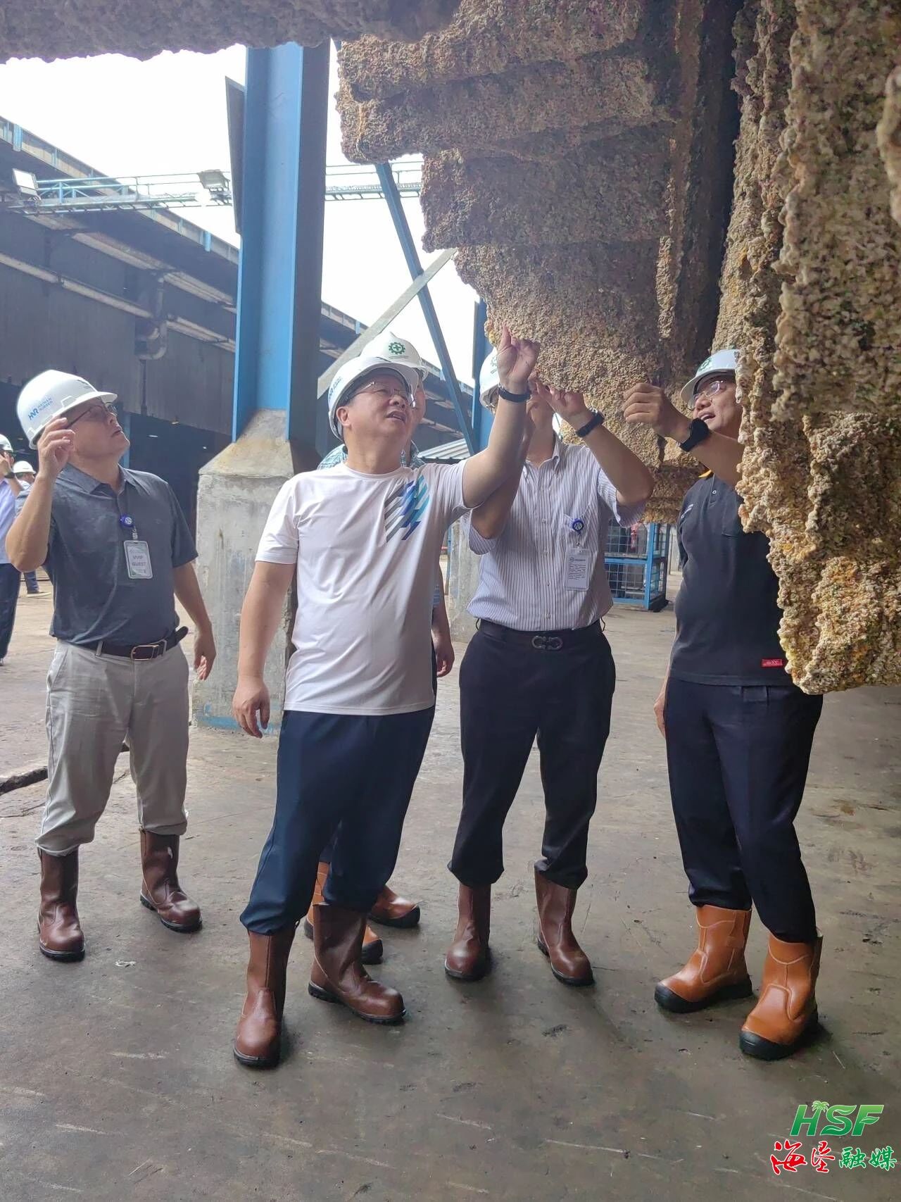 包洪文一行调研合盛农业SGO加工厂。